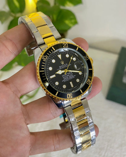 ROLEX OYESTER PERPETUAL | TWO TONE | BLACK GOLDEN