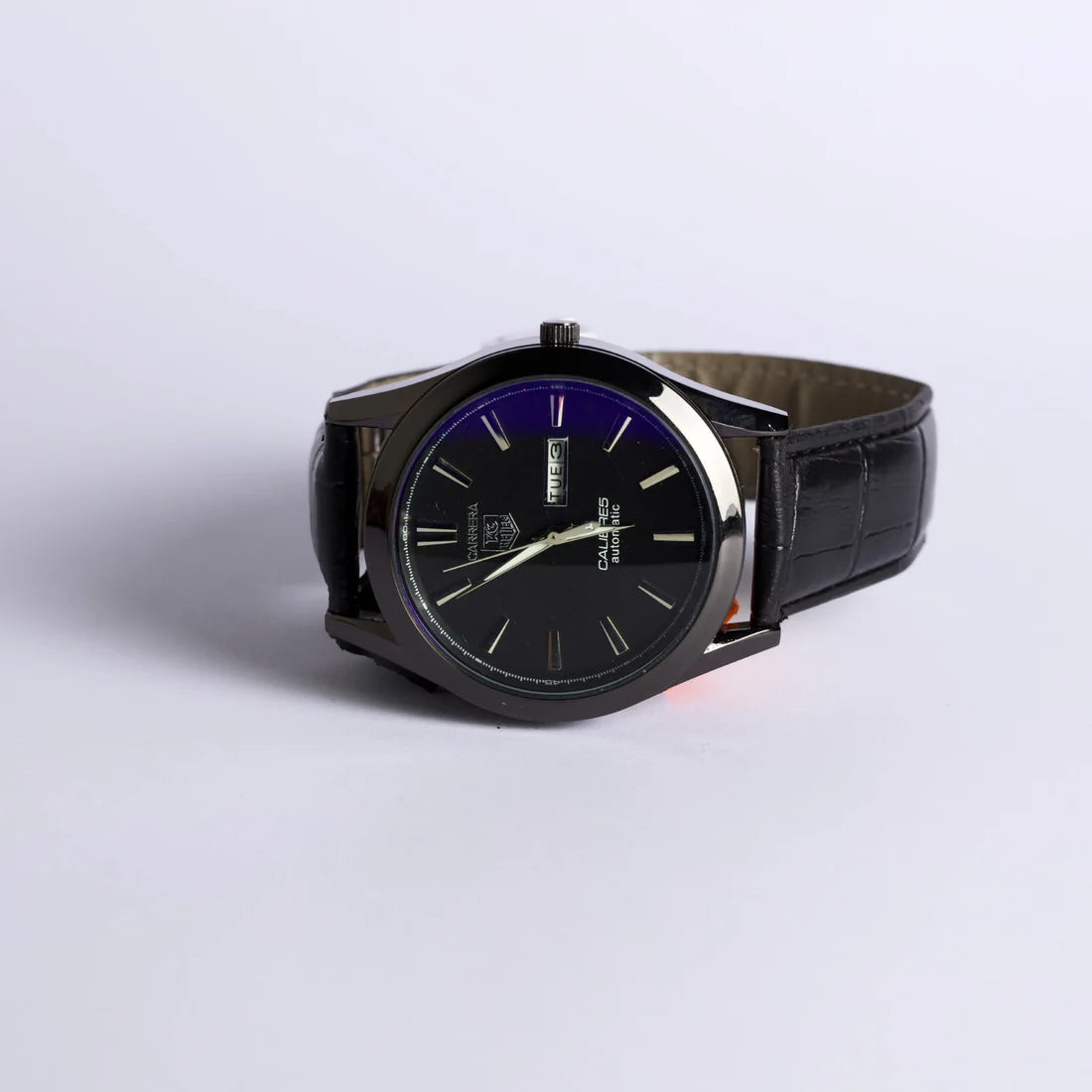 Carrera Elegance | Black Dial | Black Leather Strap