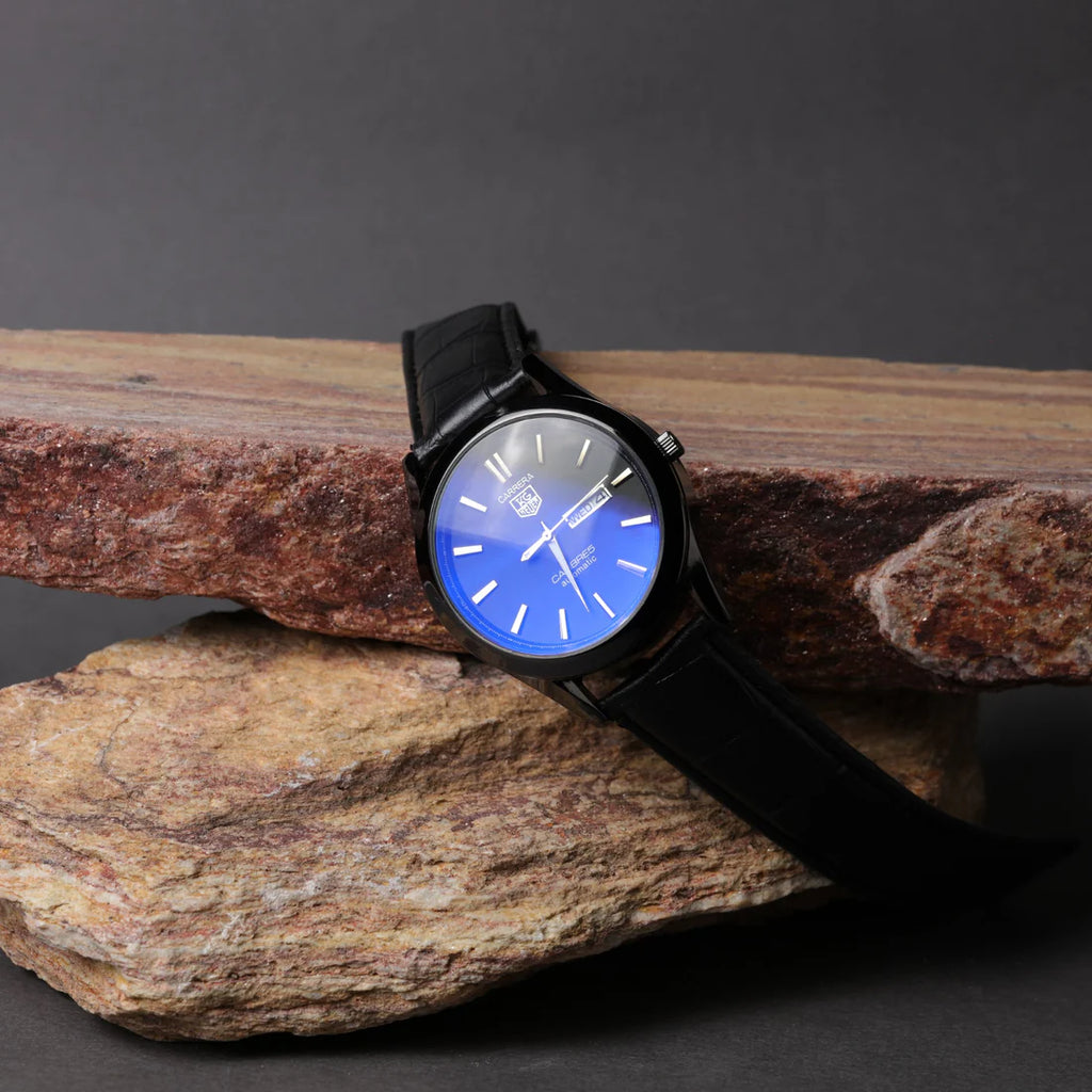 Carrera Elegance | Black Dial | Black Leather Strap