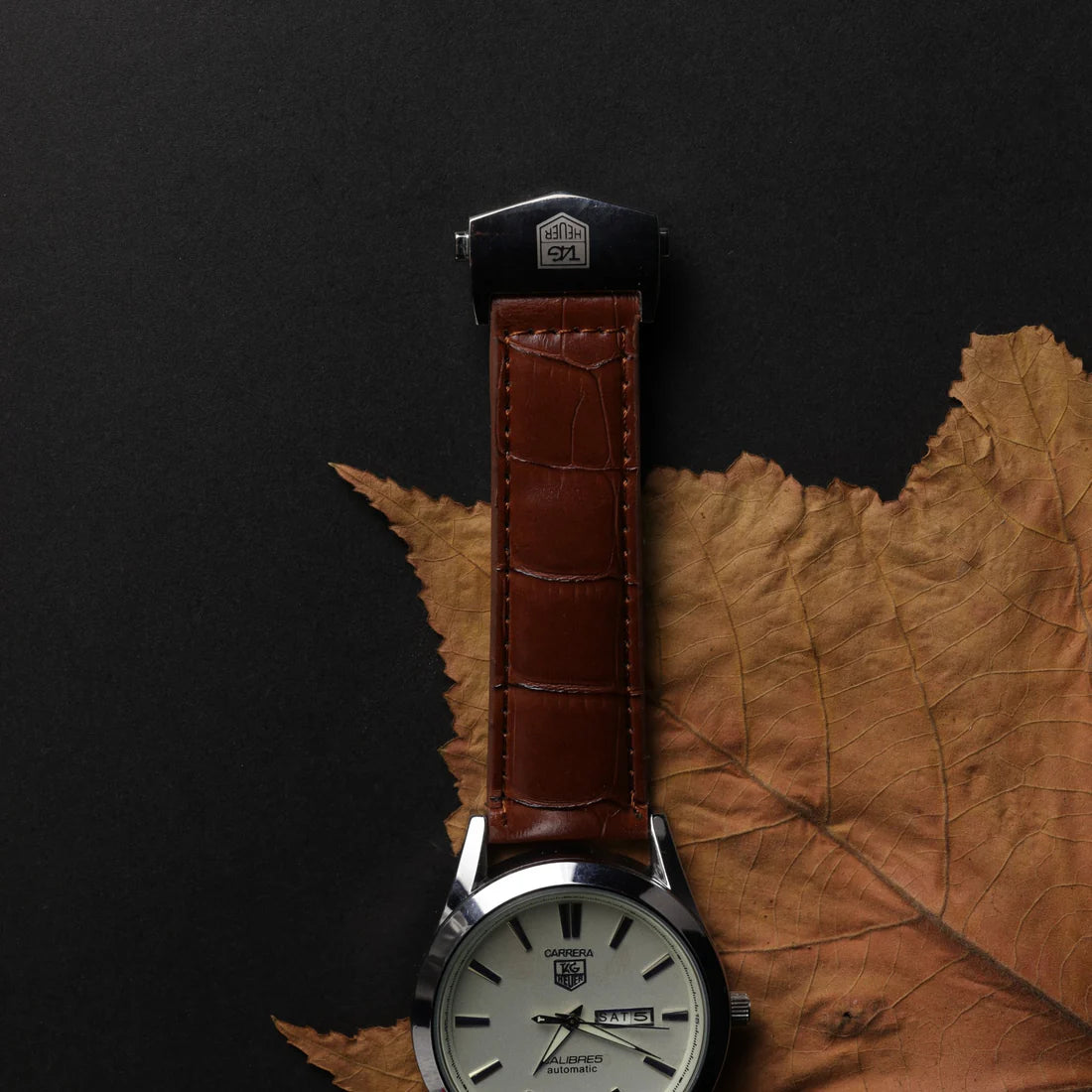 Carrera Elegance | White Dial | Brown Leather Strap