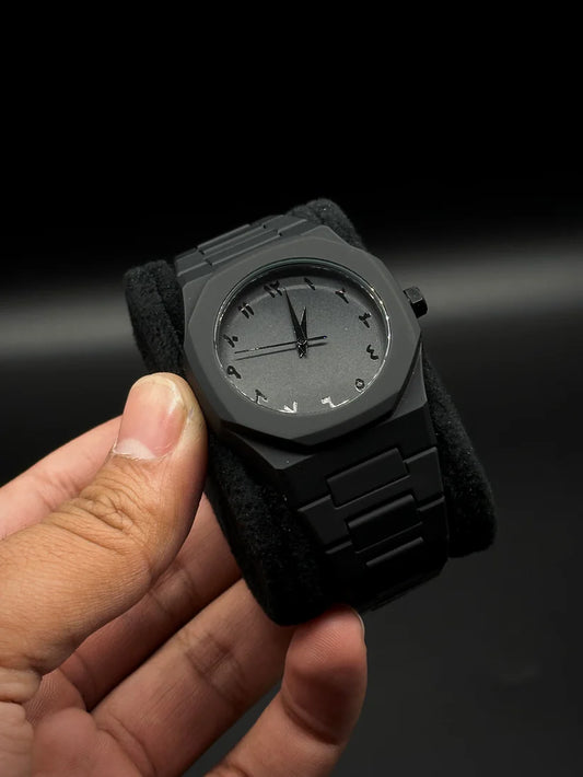 BLACK ARABIC AURA WATCH