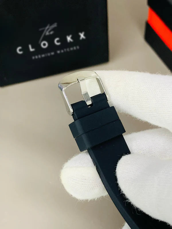 ROLEX OYESTER PERPETUAL | SILICON STRAP | BLUE BLACK