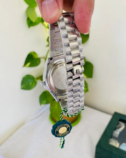 ROLEX OYESTER PERPETUAL | TWO TONE | SILVER TIFFANY