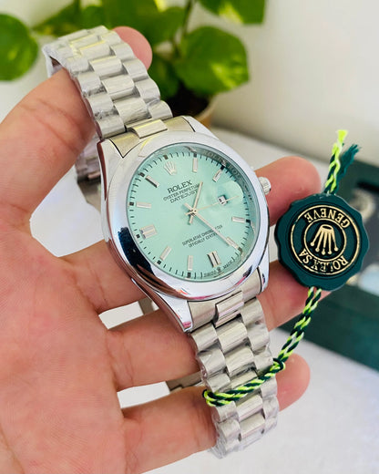 ROLEX OYESTER PERPETUAL | TWO TONE | SILVER TIFFANY