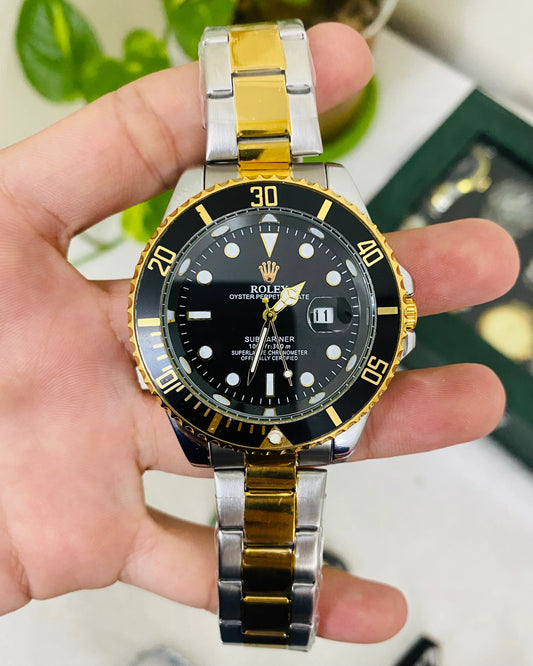 ROLEX OYESTER PERPETUAL | TWO TONE | BLACK GOLDEN