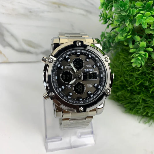 SKMEI | CHRONGORAPH BLACK SILVER