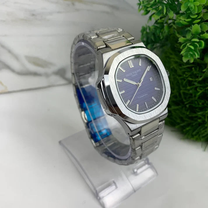 Patek Philippe | Blue Dial | Silver Chain