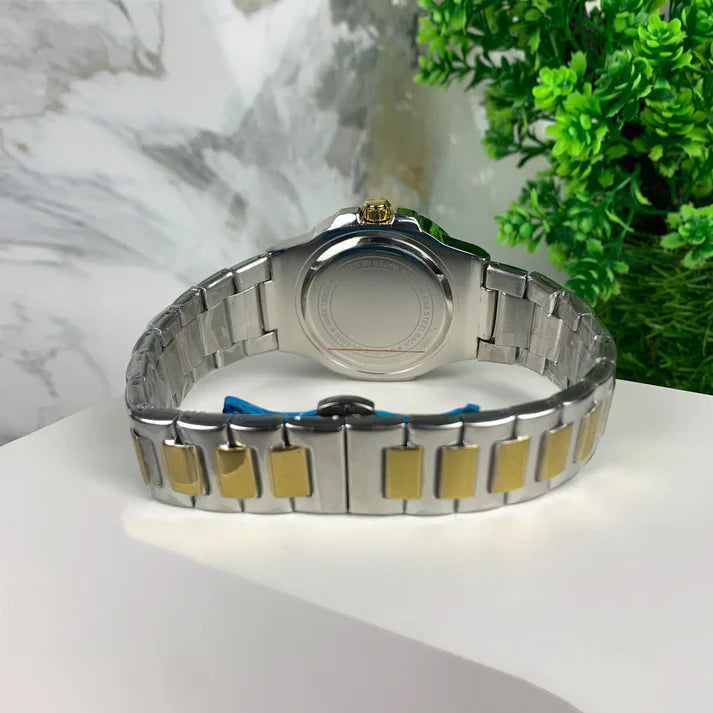 Patek Philippe | White Dial | Silver Golden Chain