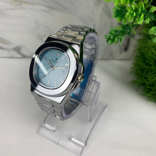 Patek Philippe Nautilus | Silver Chain | Tiffany Dial