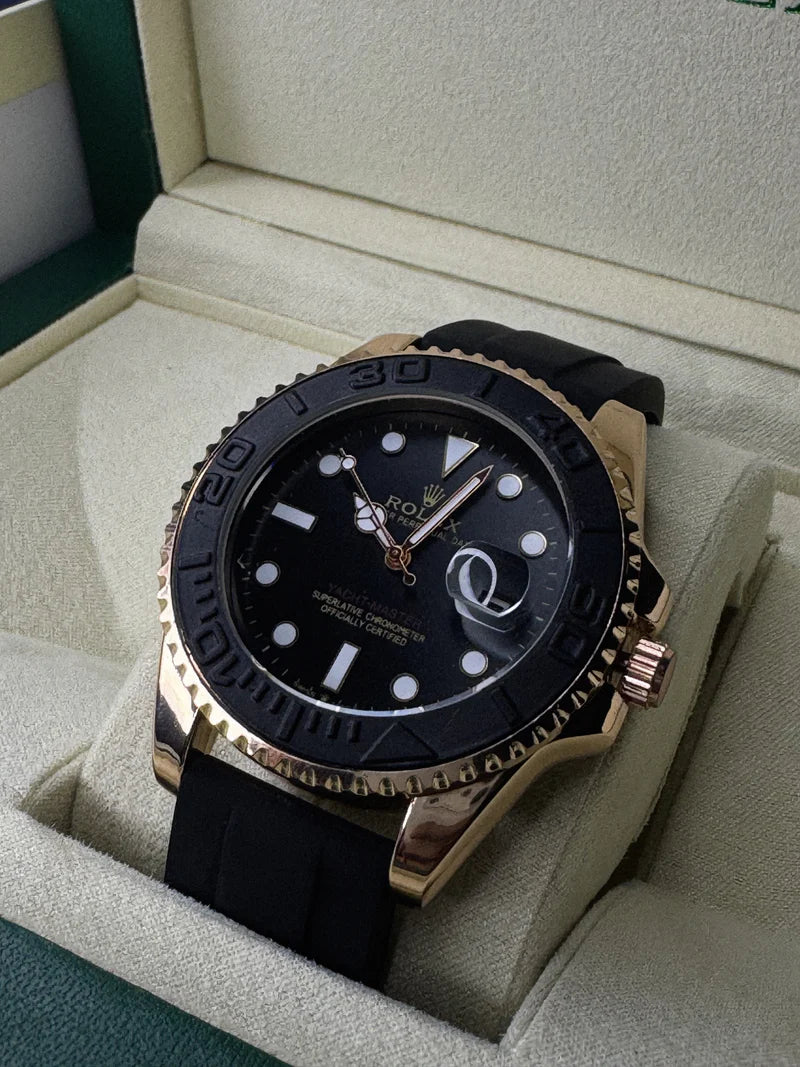 RLX Submariner | Black & Gold Dial | Black Straps
