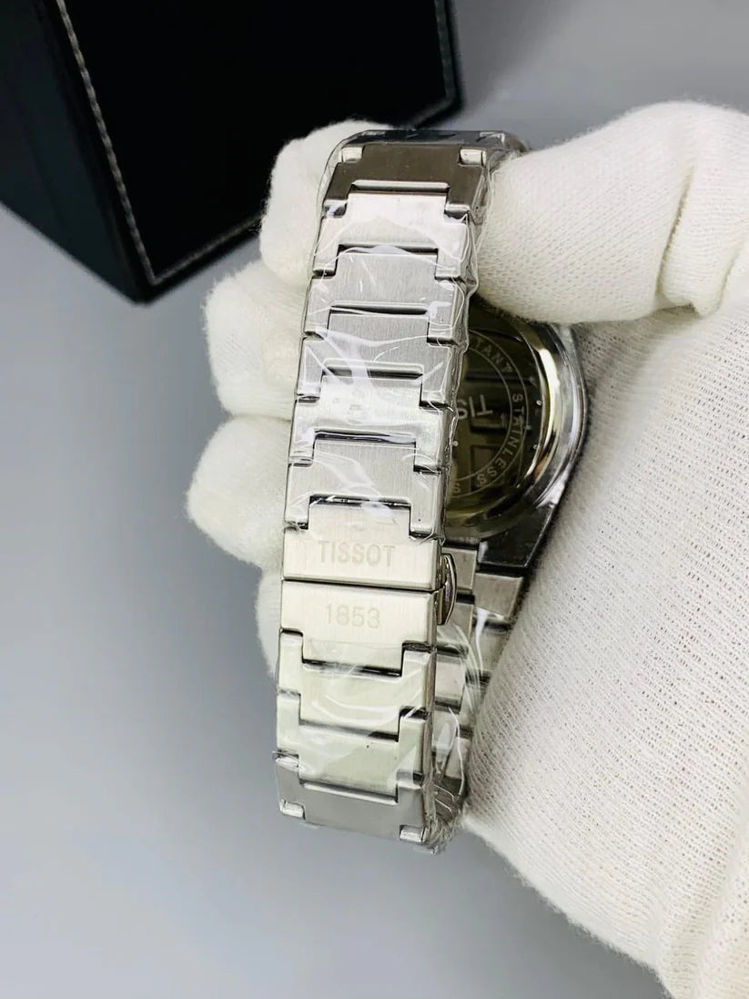 Tissot PRX | Black Dial | Silver Chain